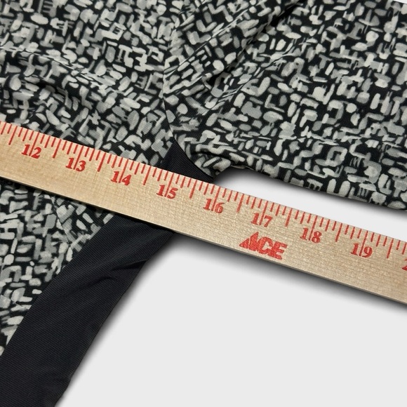 LRL Ralph Lauren Sheath Dress Size 2P Charcoal White Ruched Lined Jersey Stretch - Picture 11 of 16